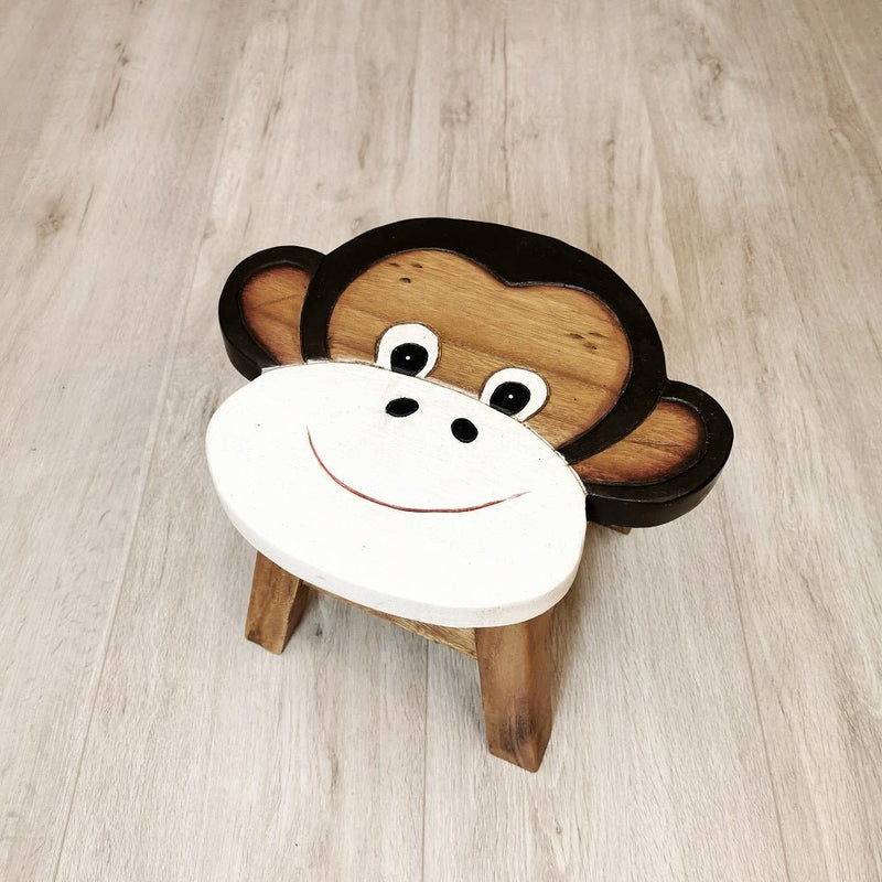 Kids Wooden Monkey Stool - Baby & Kids > Kid's Furniture - Rivercity House & Home Co. (ABN 18 642 972 209) - Affordable Modern Furniture Australia