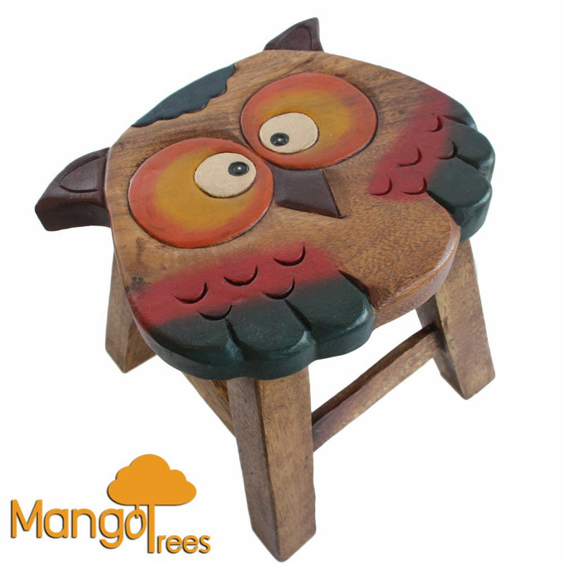 Kids Wooden Owl Stool - Baby & Kids > Kid's Furniture - Rivercity House & Home Co. (ABN 18 642 972 209) - Affordable Modern Furniture Australia