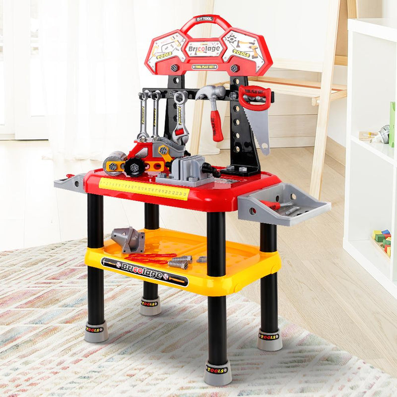 Kids Workbench Play Set - Red - Rivercity House & Home Co. (ABN 18 642 972 209) - Affordable Modern Furniture Australia