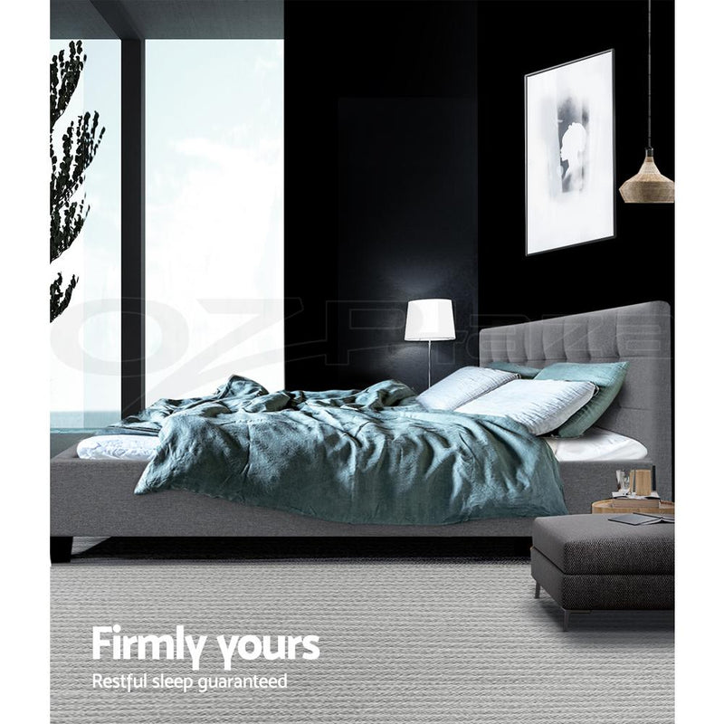 King Package | Agnes Bed Grey & Normay Pillow Top Mattress (Medium Firm) - Furniture > Bedroom - Rivercity House & Home Co. (ABN 18 642 972 209) - Affordable Modern Furniture Australia