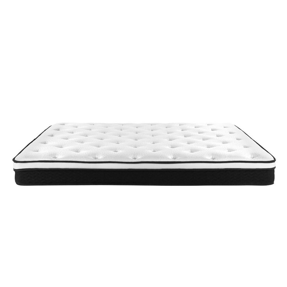 King Package | Henley LED Bed Black & Bonita Euro Top Mattress (Medium Firm) - Furniture > Bedroom - Rivercity House & Home Co. (ABN 18 642 972 209) - Affordable Modern Furniture Australia