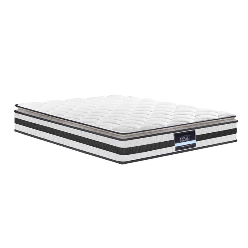 King Package | Tarcoola Bed Grey & Normay Pillow Top Mattress (Medium Firm) - Furniture > Bedroom - Rivercity House & Home Co. (ABN 18 642 972 209) - Affordable Modern Furniture Australia