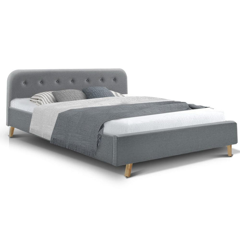 King Package | Tarcoola Bed Grey & Normay Pillow Top Mattress (Medium Firm) - Furniture > Bedroom - Rivercity House & Home Co. (ABN 18 642 972 209) - Affordable Modern Furniture Australia