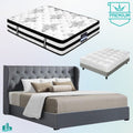 King Premium Package | Elouera Bed Grey, Algarve Euro Top Mattress (Medium Firm) & Bonus Mattress Topper!