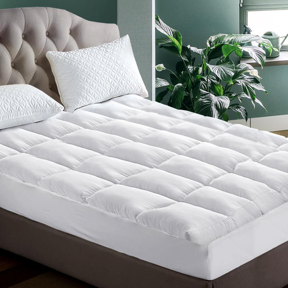 King Premium Package | Elouera Bed Grey, Luna Series Euro Top Mattress (Medium Firm) & Bonus Mattress Topper! - Furniture > Bedroom - Rivercity House & Home Co. (ABN 18 642 972 209) - Affordable Modern Furniture Australia