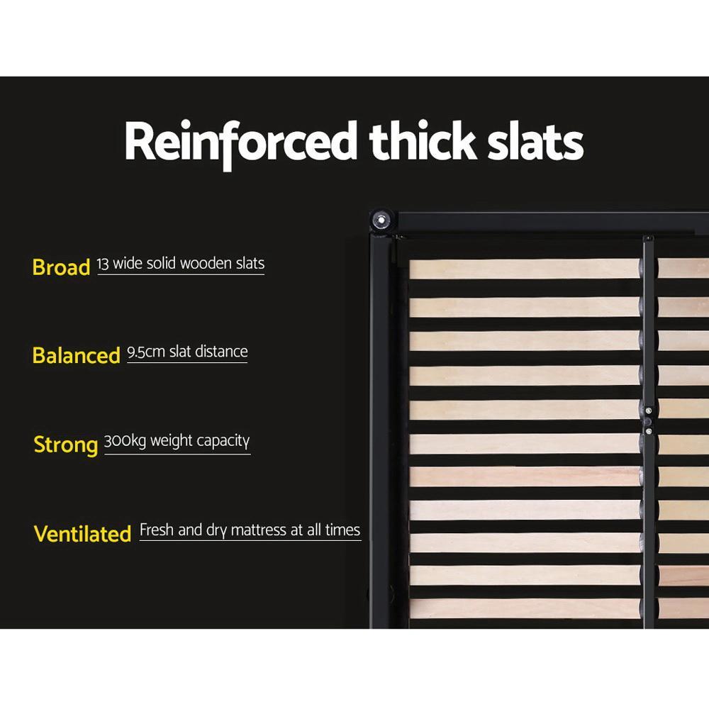 King Premium Package | Trinity Bed Charcoal, Algarve Euro Top Mattress (Medium Firm) & Deluxe Mattress Topper! - Rivercity House & Home Co. (ABN 18 642 972 209) - Affordable Modern Furniture Australia