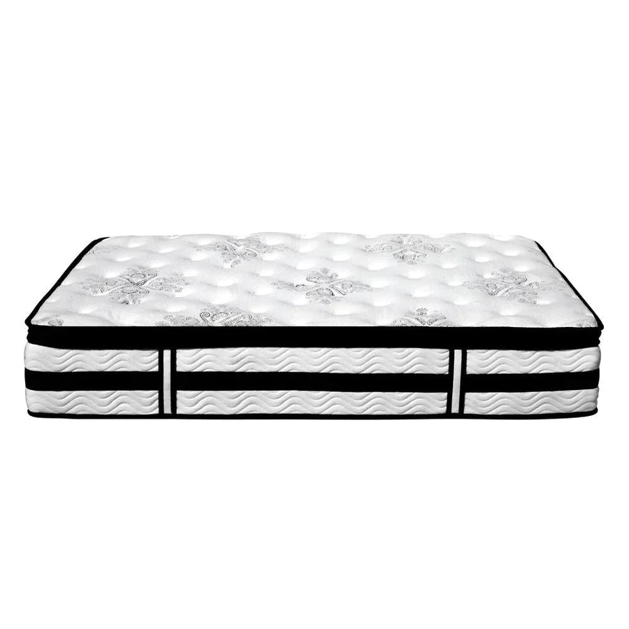 King Premium Package | Trinity Bed Charcoal, Algarve Euro Top Mattress (Medium Firm) & Deluxe Mattress Topper! - Rivercity House & Home Co. (ABN 18 642 972 209) - Affordable Modern Furniture Australia