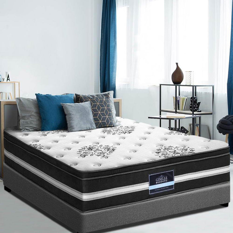 King Single | Giselle Bedding Donegal Series 34cm Euro Top Mattress - Rivercity House & Home Co. (ABN 18 642 972 209) - Affordable Modern Furniture Australia