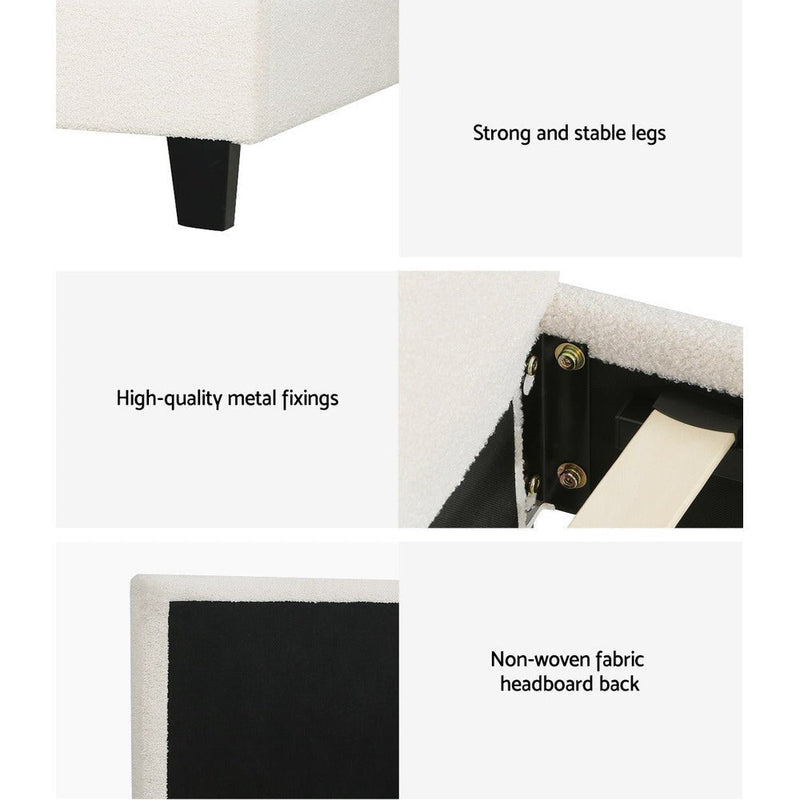 King Single Package | Coogee King Single Bed Frame & Bonita Euro Top Mattress (Medium Firm) - Rivercity House & Home Co. (ABN 18 642 972 209) - Affordable Modern Furniture Australia