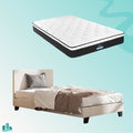 King Single Package | Coogee King Single Bed Frame & Bonita Euro Top Mattress (Medium Firm)