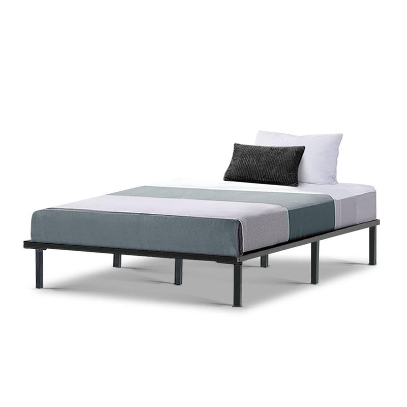 King Single Package | Ted Metal Bed & Normay Bonnell Spring Pillow Top Mattress (Medium Firm) - Furniture > Bedroom - Rivercity House & Home Co. (ABN 18 642 972 209) - Affordable Modern Furniture Australia