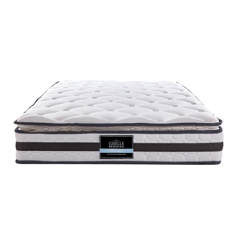 King Single Package | Ted Metal Bed & Normay Bonnell Spring Pillow Top Mattress (Medium Firm) - Furniture > Bedroom - Rivercity House & Home Co. (ABN 18 642 972 209) - Affordable Modern Furniture Australia