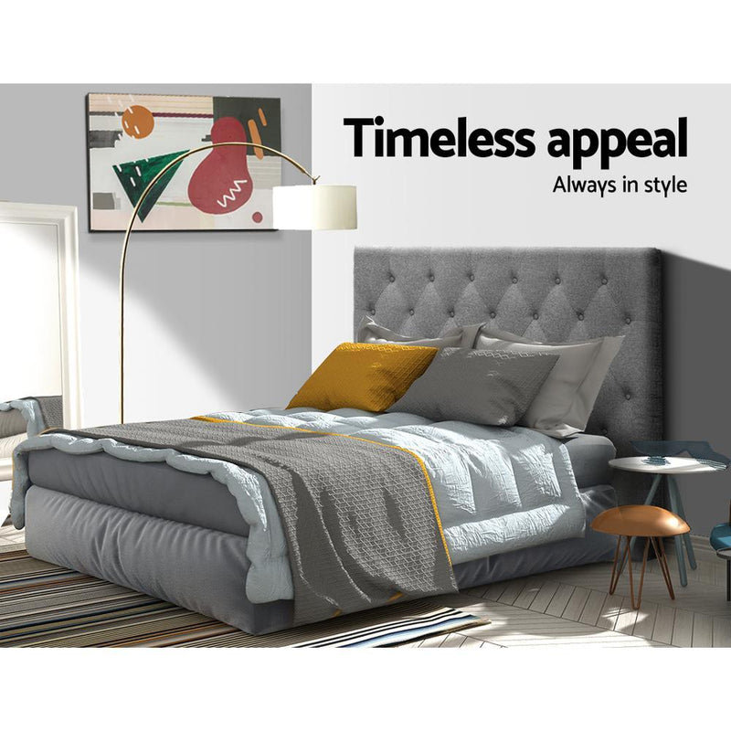 King Single Size | Cappi Bed Headboard (Grey) - Rivercity House & Home Co. (ABN 18 642 972 209) - Affordable Modern Furniture Australia