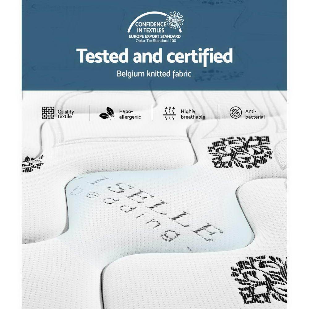 King Size | 7 Zone Pocket Spring Cool Gel Mattress Medium Firm - Furniture > Mattresses - Rivercity House & Home Co. (ABN 18 642 972 209) - Affordable Modern Furniture Australia