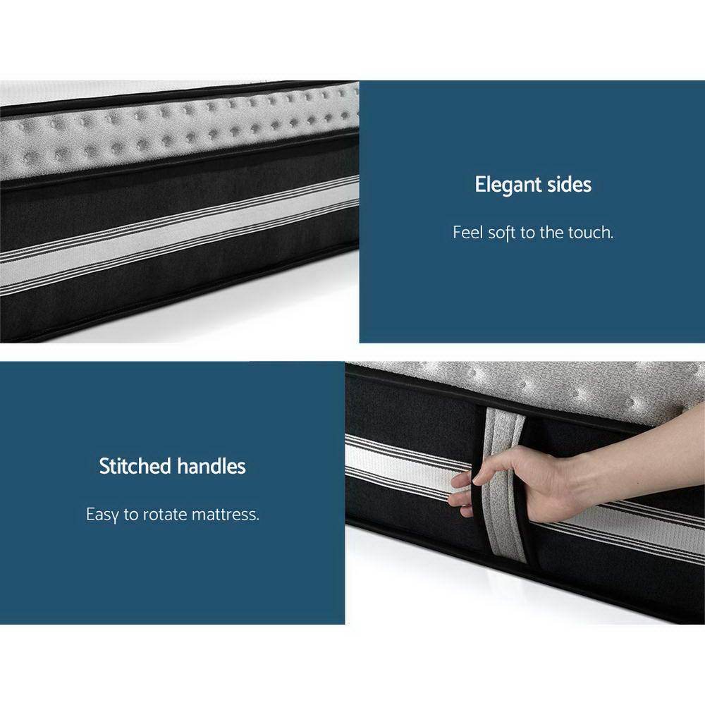 King Size | 7 Zone Pocket Spring Cool Gel Mattress Medium Firm - Furniture > Mattresses - Rivercity House & Home Co. (ABN 18 642 972 209) - Affordable Modern Furniture Australia