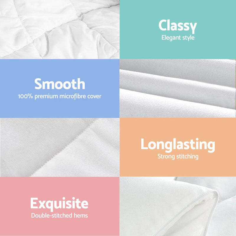 King Size 700GSM Bamboo Microfibre Quilt - Rivercity House & Home Co. (ABN 18 642 972 209) - Affordable Modern Furniture Australia