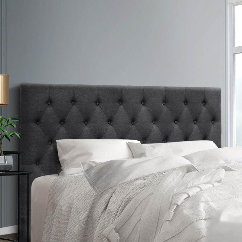 King Size | Cappi Bed Headboard (Charcoal) - Rivercity House & Home Co. (ABN 18 642 972 209) - Affordable Modern Furniture Australia