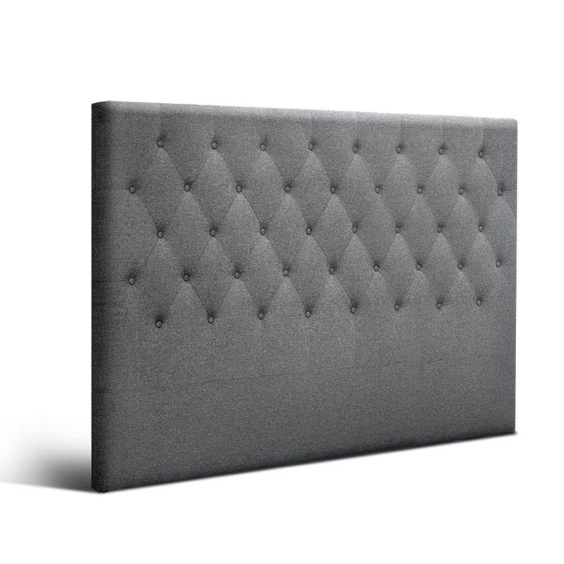 King Size | Cappi Bed Headboard (Grey) - Furniture > Bedroom - Rivercity House And Home Co.
