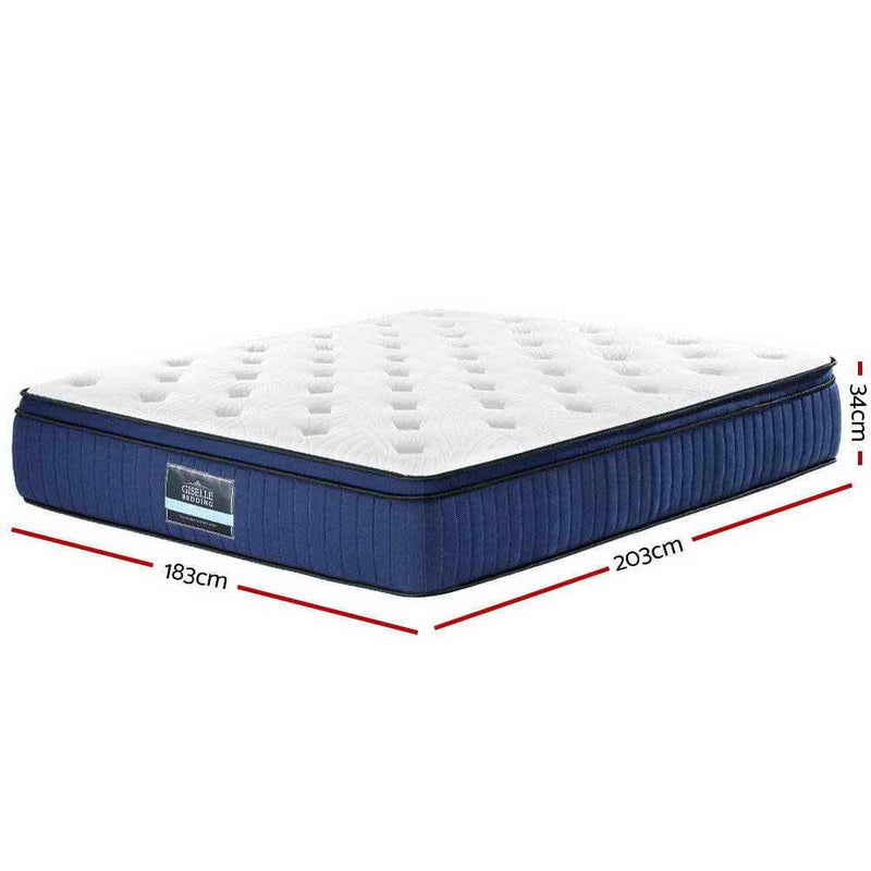 King Size | Franky Euro Top Cool Gel Pocket Spring Mattress (Medium Firm) - Furniture > Mattresses - Rivercity House And Home Co.