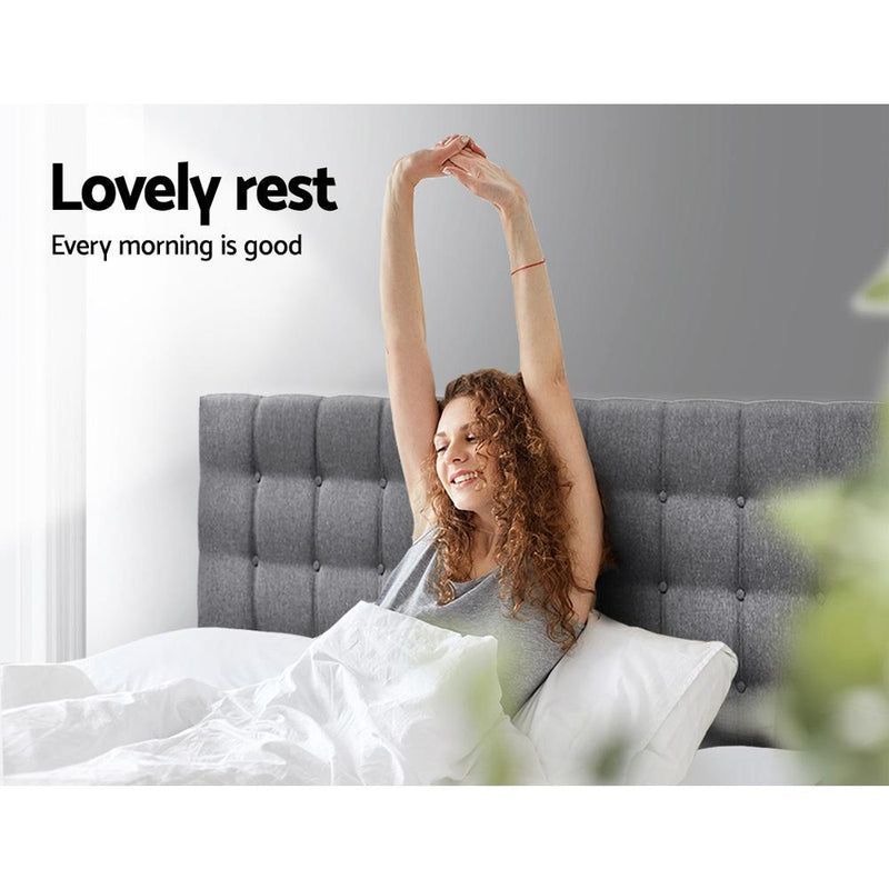 King Size | Raft Bed Headboard (Grey) - Furniture > Bedroom - Rivercity House & Home Co. (ABN 18 642 972 209) - Affordable Modern Furniture Australia