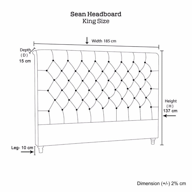 King Size | Sean Headboard - Rivercity House & Home Co. (ABN 18 642 972 209) - Affordable Modern Furniture Australia