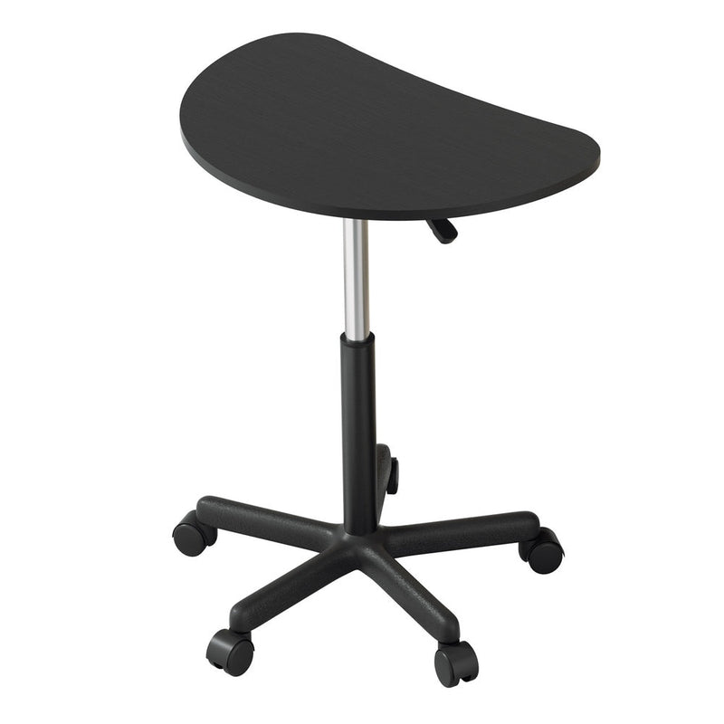 Laptop Desk Portable Height Adjustable Table Caster Wheels 60CM Black - Furniture > Office - Rivercity House & Home Co. (ABN 18 642 972 209) - Affordable Modern Furniture Australia