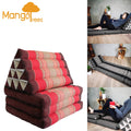 Large Thai Triangle Pillow Three-Folds Red