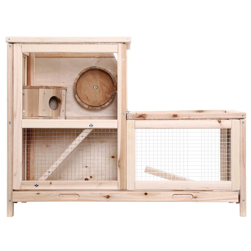 Large Wooden Hutch Cage 80cm x 40cm x 60cm - Pet Care - Rivercity House & Home Co. (ABN 18 642 972 209) - Affordable Modern Furniture Australia