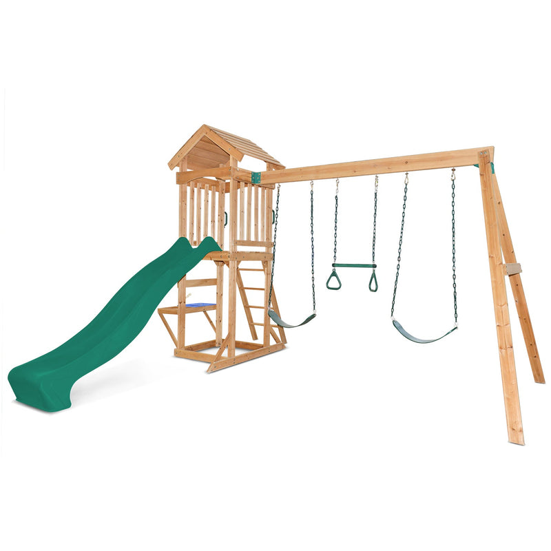 Albert Park Play Centre with Green Slide - Baby & Kids > Toys - Rivercity House & Home Co. (ABN 18 642 972 209) - Affordable Modern Furniture Australia