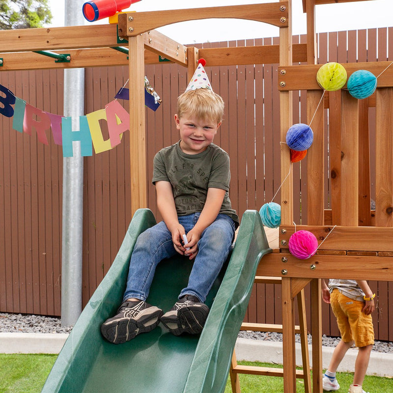 Coburg Lake Play Centre with Green Slide - Baby & Kids > Toys - Rivercity House & Home Co. (ABN 18 642 972 209) - Affordable Modern Furniture Australia