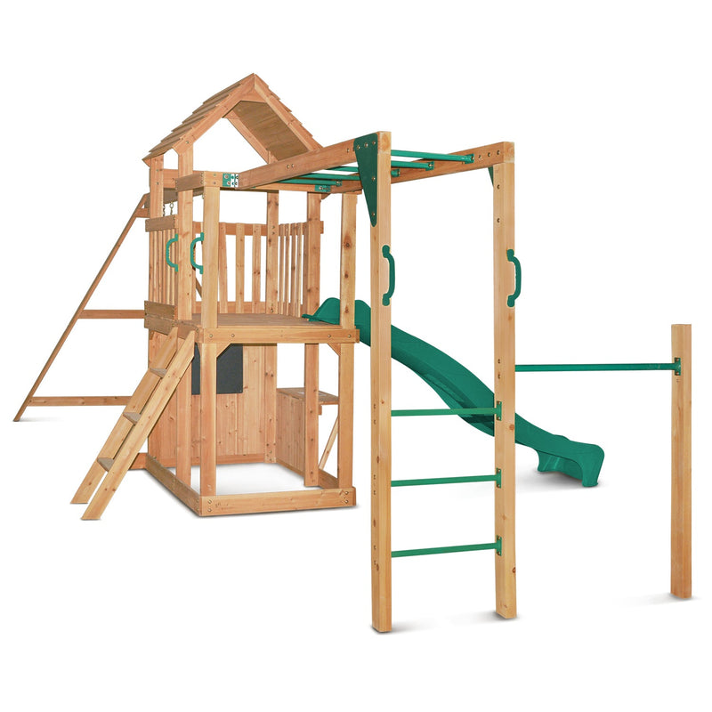 Coburg Lake Play Centre with Green Slide - Baby & Kids > Toys - Rivercity House & Home Co. (ABN 18 642 972 209) - Affordable Modern Furniture Australia