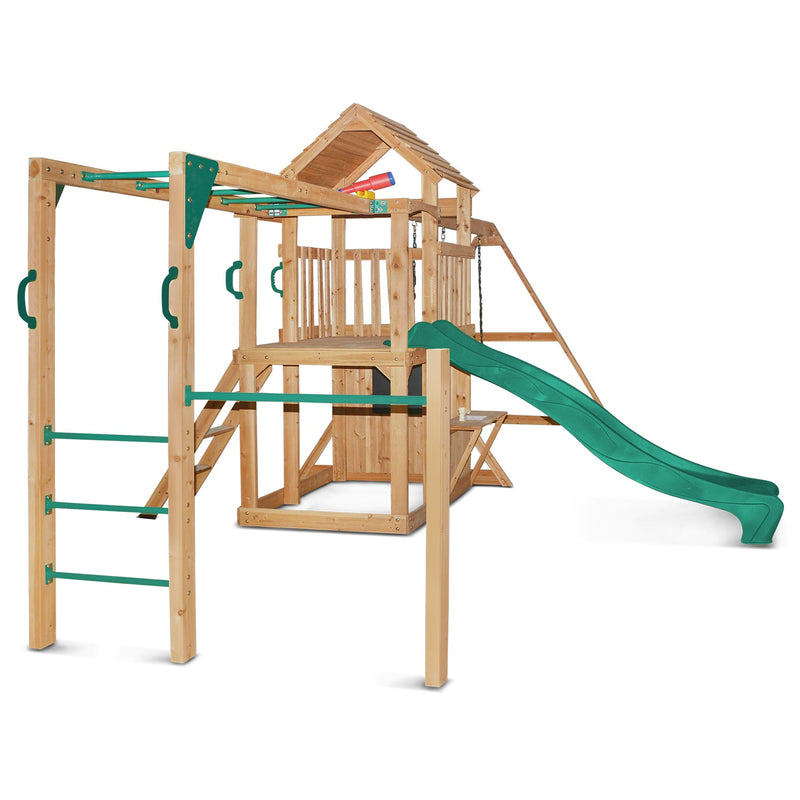 Coburg Lake Play Centre with Green Slide - Baby & Kids > Toys - Rivercity House & Home Co. (ABN 18 642 972 209) - Affordable Modern Furniture Australia