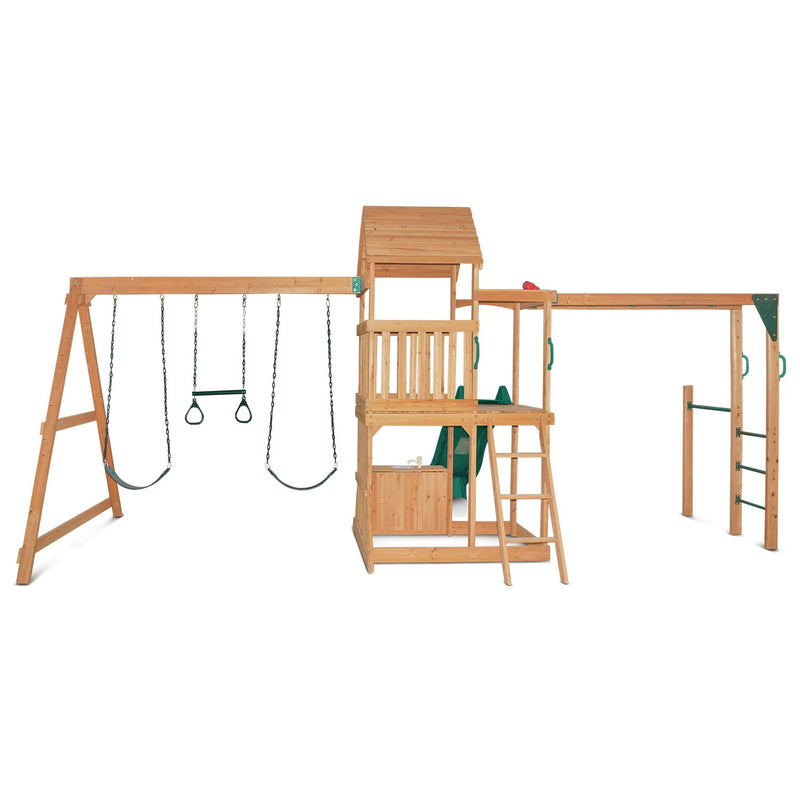 Coburg Lake Play Centre with Green Slide - Baby & Kids > Toys - Rivercity House & Home Co. (ABN 18 642 972 209) - Affordable Modern Furniture Australia