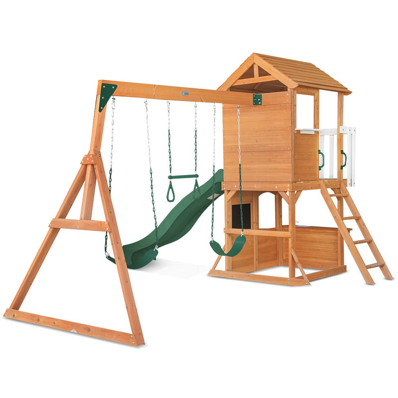 Springlake Play Centre With 2.2m Green Slide - Baby & Kids > Toys - Rivercity House & Home Co. (ABN 18 642 972 209) - Affordable Modern Furniture Australia