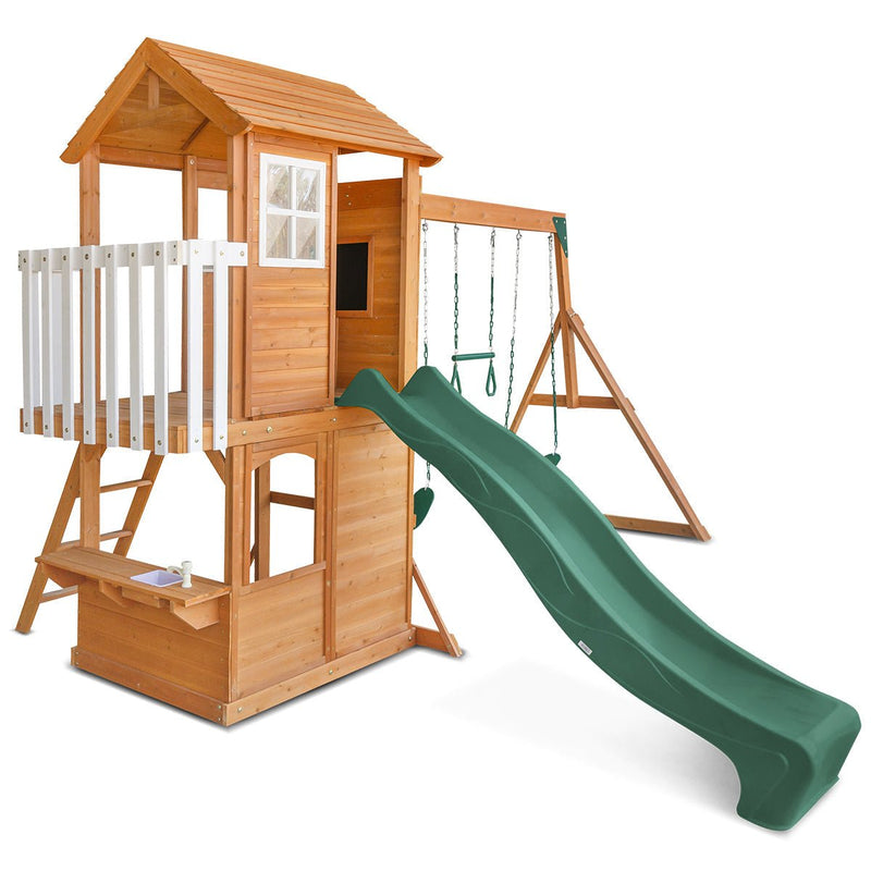 Springlake Play Centre With 2.2m Green Slide - Baby & Kids > Toys - Rivercity House & Home Co. (ABN 18 642 972 209) - Affordable Modern Furniture Australia