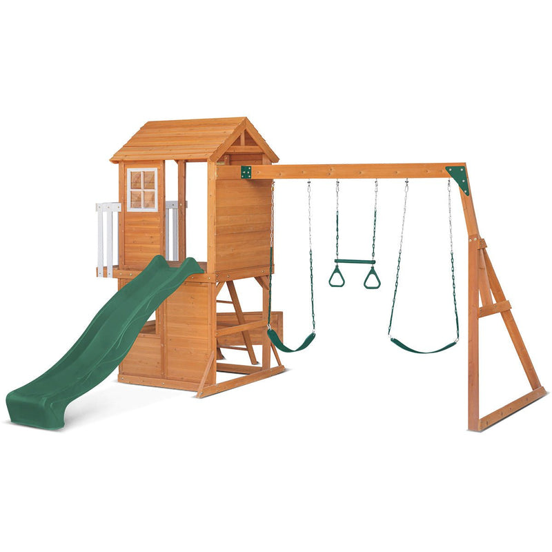 Springlake Play Centre With 2.2m Green Slide - Baby & Kids > Toys - Rivercity House & Home Co. (ABN 18 642 972 209) - Affordable Modern Furniture Australia