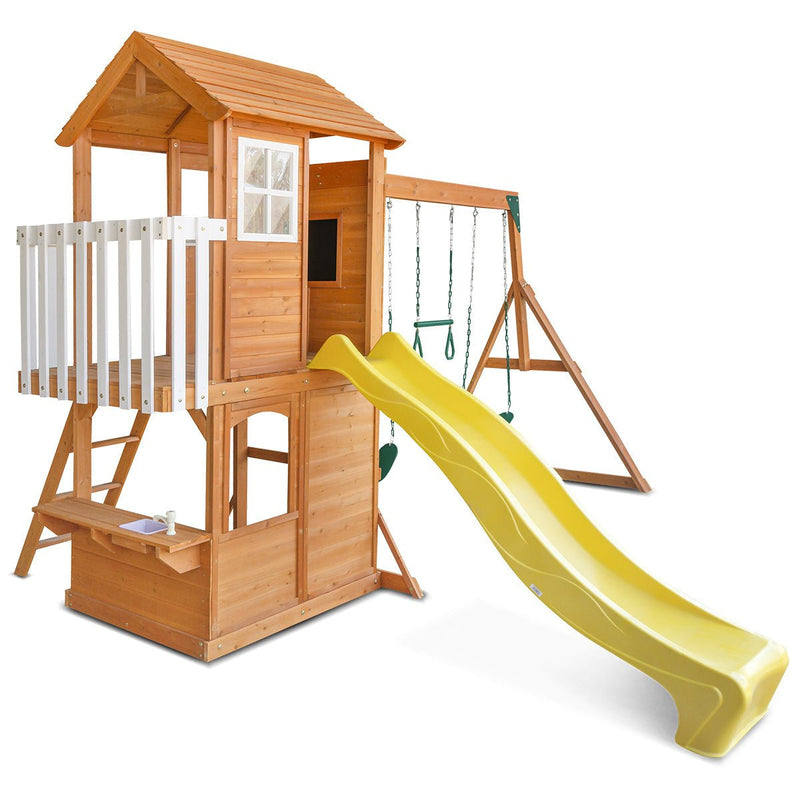 Springlake Play Centre With 2.2m Yellow Slide - Baby & Kids > Toys - Rivercity House & Home Co. (ABN 18 642 972 209) - Affordable Modern Furniture Australia