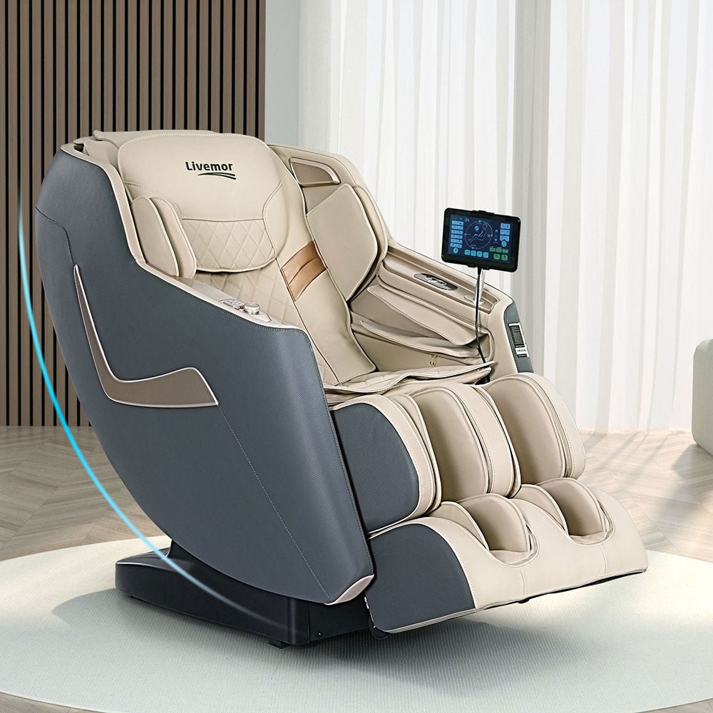 Livemor Massage Chair Electric Recliner Home Massager 3D Opal - Health & Beauty > Massage - Rivercity House & Home Co. (ABN 18 642 972 209) - Affordable Modern Furniture Australia