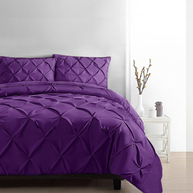 Luxury Classic Bed Duvet Doona Quilt Cover Set Hotel Super King Purple - Home & Garden > Bedding - Rivercity House & Home Co. (ABN 18 642 972 209) - Affordable Modern Furniture Australia