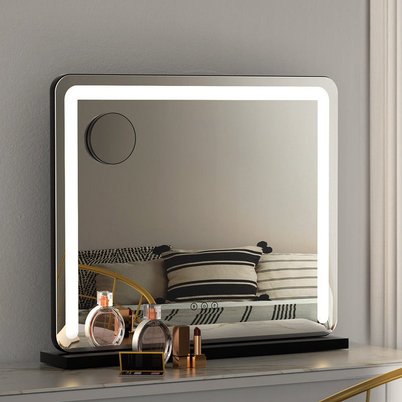 Makeup Mirror With Light Hollywood Vanity LED Tabletop Mirrors 50X60CM - Health & Beauty > Makeup Mirrors - Rivercity House & Home Co. (ABN 18 642 972 209) - Affordable Modern Furniture Australia