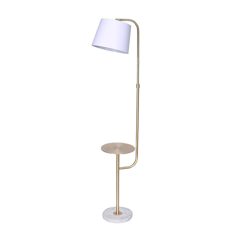 Marble & Metal End Table Top Floor Lamp - Home & Garden > Lighting - Rivercity House & Home Co. (ABN 18 642 972 209) - Affordable Modern Furniture Australia