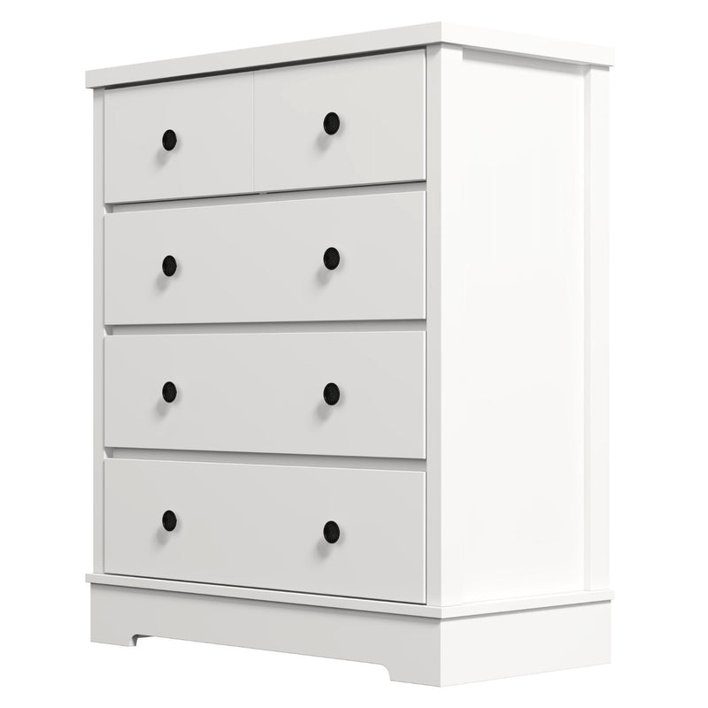 Margaux White Coastal Style Chest of Drawers Tallboy - Rivercity House & Home Co. (ABN 18 642 972 209) - Affordable Modern Furniture Australia
