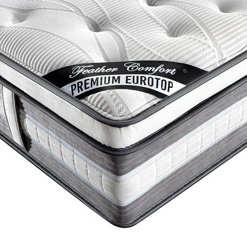 Leather Comfort Euro Top Queen Size Pocket Spring Mattress 34cm Thick - Furniture > Mattresses - Rivercity House & Home Co. (ABN 18 642 972 209) - Affordable Modern Furniture Australia