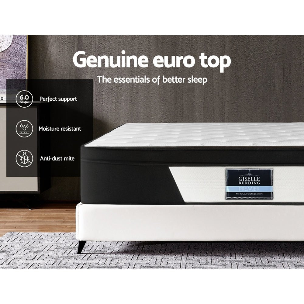 Pena Series Euro Top Pocket Spring Mattress 30cm Thick - Double - Furniture > Mattresses - Rivercity House & Home Co. (ABN 18 642 972 209) - Affordable Modern Furniture Australia