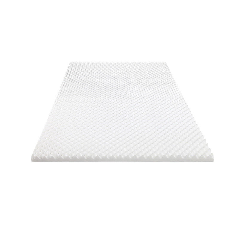 Mattress Topper Egg Crate Foam Toppers Bed Protector Underlay Q - Furniture > Mattresses - Rivercity House & Home Co. (ABN 18 642 972 209)