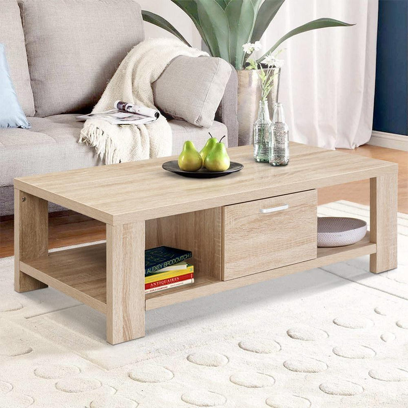 Maxi Coffee Table Oak - Rivercity House & Home Co. (ABN 18 642 972 209) - Affordable Modern Furniture Australia