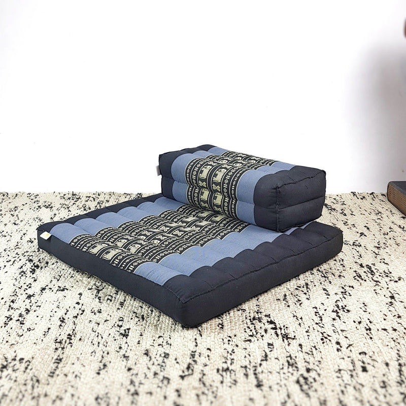 Meditation Cushion with Seating Block Set Blue Elephant - Home & Garden > Decor - Rivercity House & Home Co. (ABN 18 642 972 209) - Affordable Modern Furniture Australia