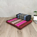Meditation Cushion with Seating Block Set Pink & Blue