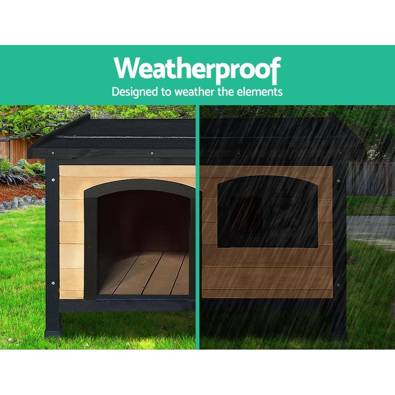 Medium Wooden Pet Kennel with Lift Up Roof - Rivercity House & Home Co. (ABN 18 642 972 209) - Affordable Modern Furniture Australia