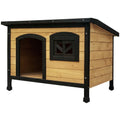 Medium Wooden Pet Kennel with Lift Up Roof